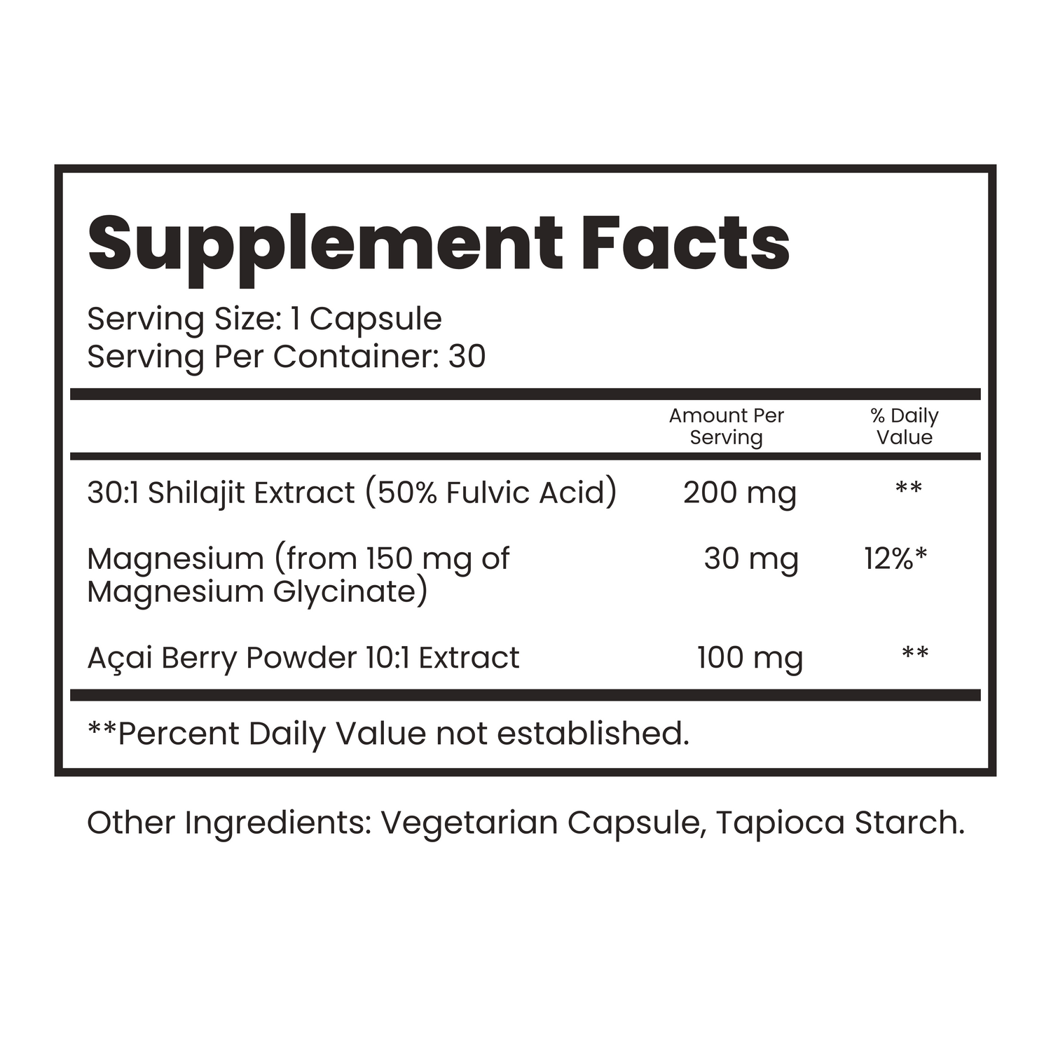 Pure Himalayan Shilajit Extract