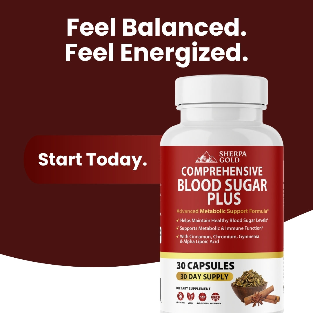 Sherpa Gold Blood Sugar Plus – Advanced Metabolic Formula (30 Capsules)