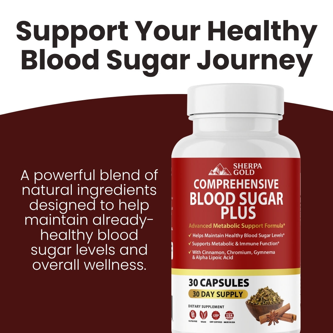 Sherpa Gold Blood Sugar Plus – Advanced Metabolic Formula (30 Capsules)