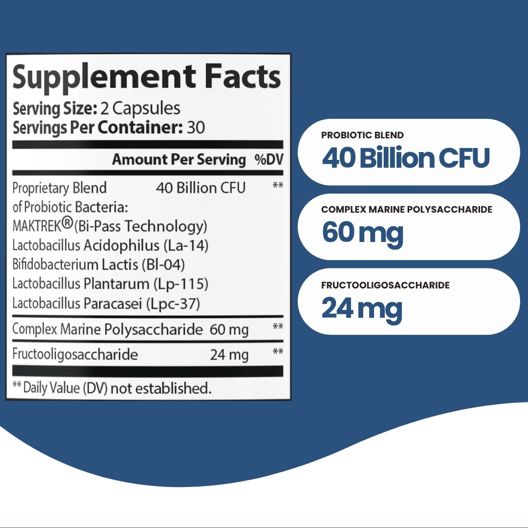 Sherpa Gold Probiotics – 40 Billion CFU (60 Vegan Capsules)